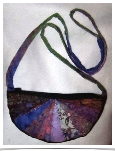 Batik Crescent Bag